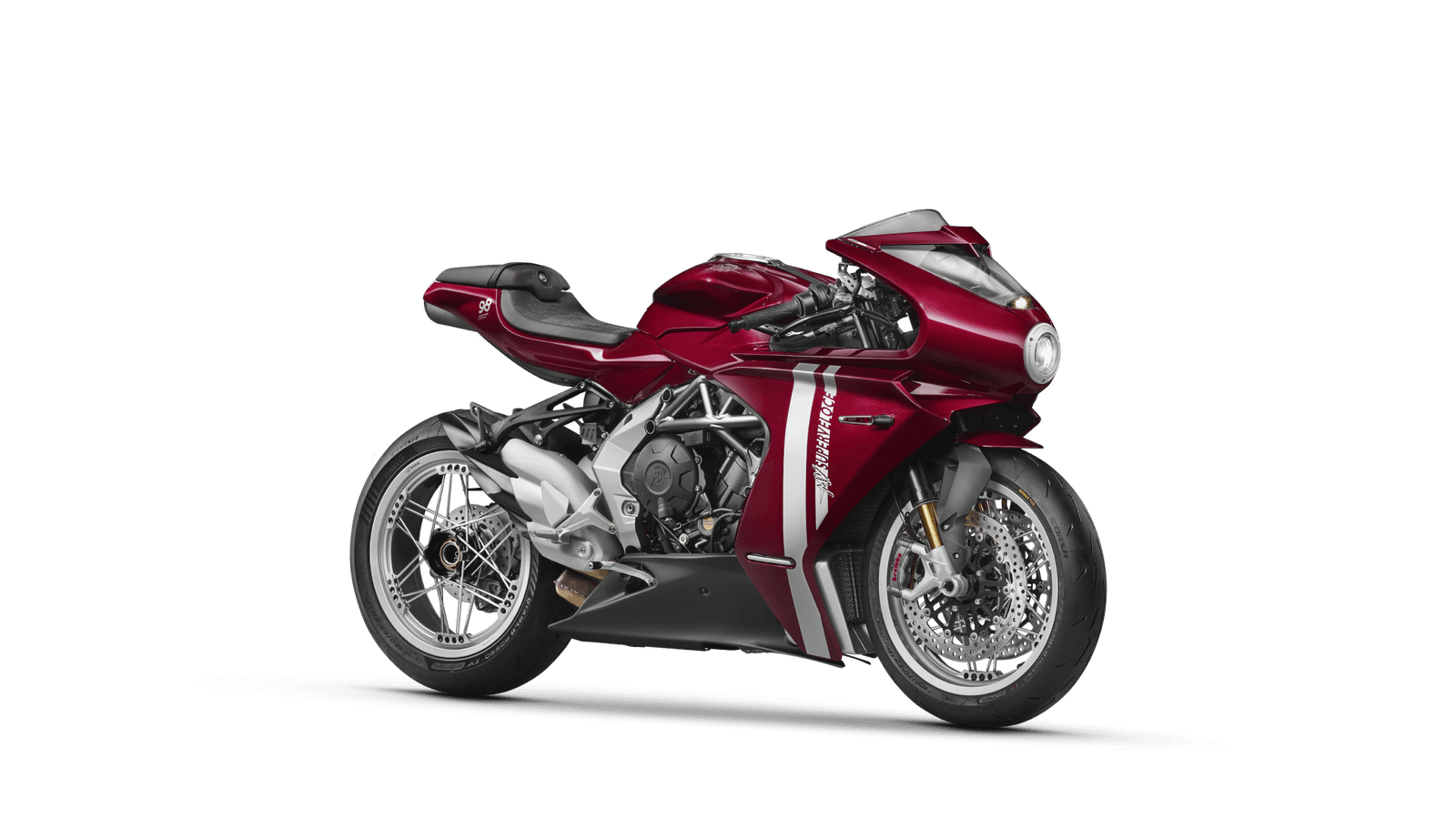 Superveloce 98 - אדום ורגרה / כסף אגו